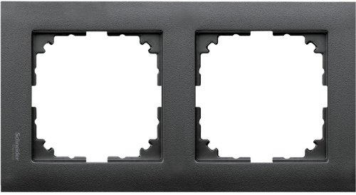 Рамка универсальная Schneider Electric Merten M-Pure 2-м. антрацит картинка